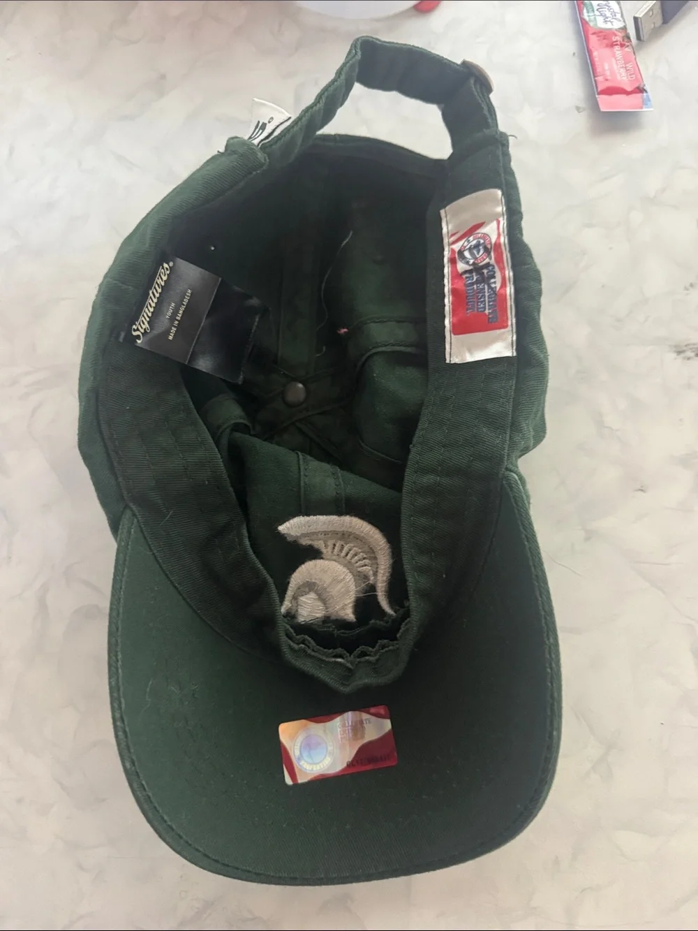 Michigan State Spartan Logo Green Baseball Cap - Unbranded